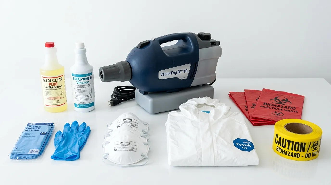 Professional biohazard remediation crew working in Lake Ridge