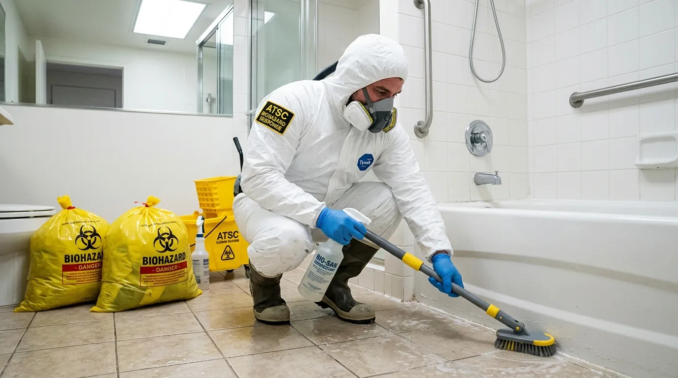 Decontamination equipment deployed for Blood Cleanup in Lake Ridge